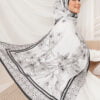 NEELA FLOWER PRINTED SHAWL (BLACK)