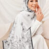 NEELA FLOWER PRINTED SHAWL (BLACK)