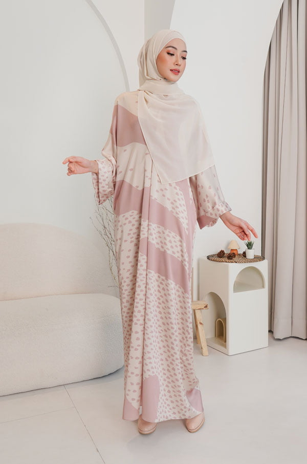 MELISSA CAFTAN SET (DUSTY PINK)
