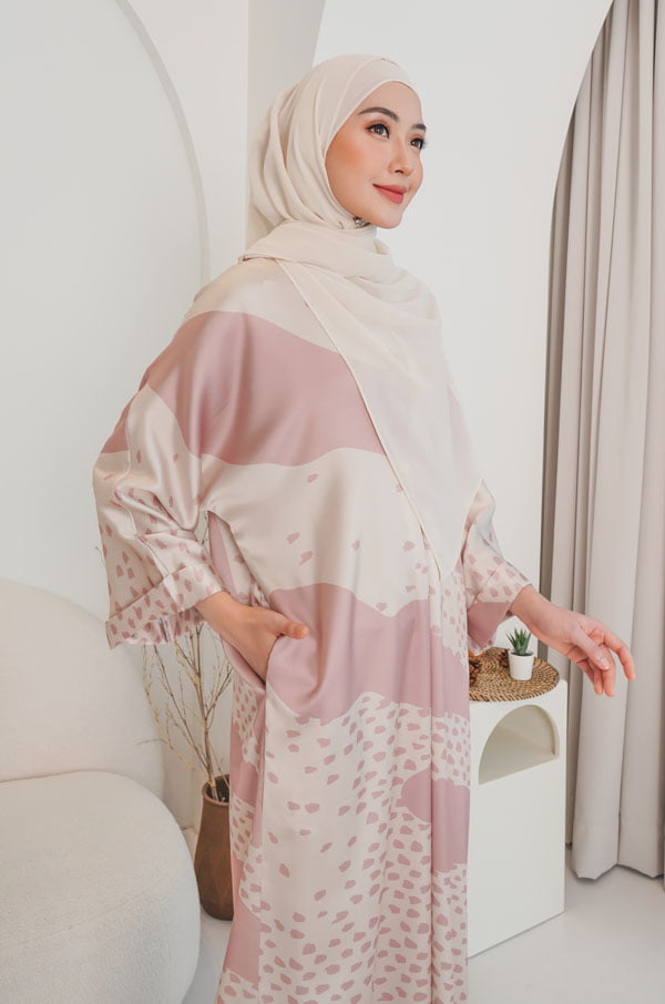 MELISSA CAFTAN SET (DUSTY PINK)