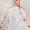NEELA FLOWER PRINTED SHAWL (CRY BABY BLUE)