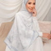 NEELA FLOWER PRINTED SHAWL (CRY BABY BLUE)