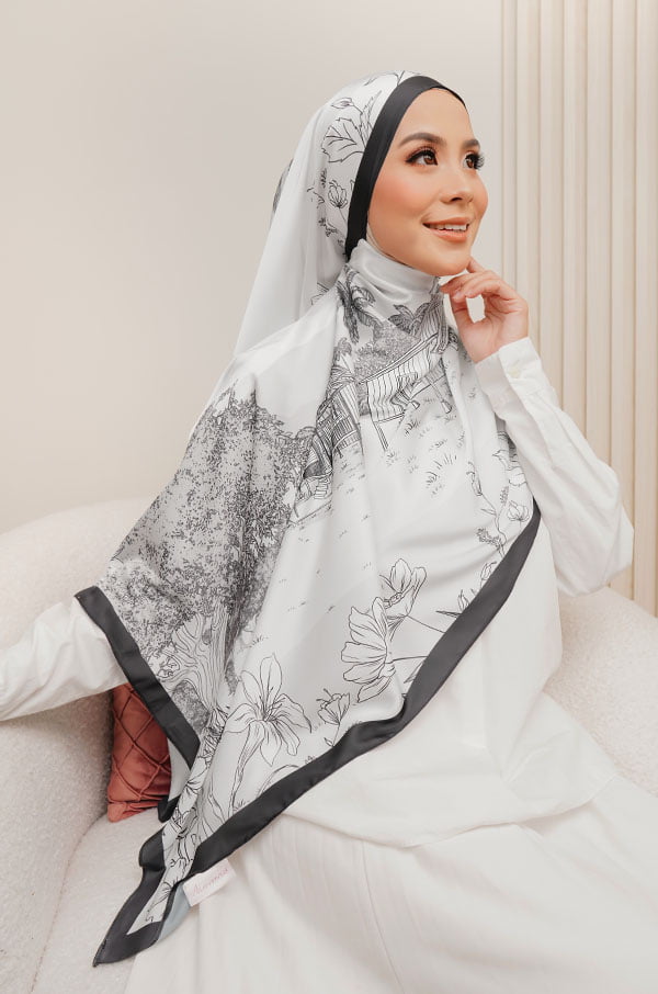 PAWANA ATMA PRINTED SHAWL (JET BLACK)