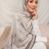 NEELA FLOWER PRINTED SHAWL (DARK CHOCO)