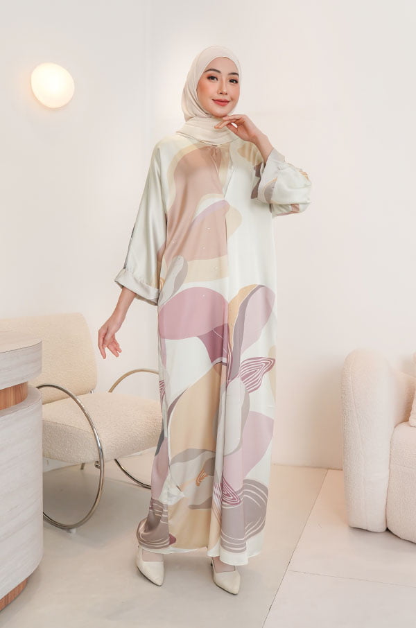 ANASTASIA CAFTAN SET (CORNSILK)