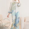 ANASTASIA CAFTAN SET (SILKY MINT)