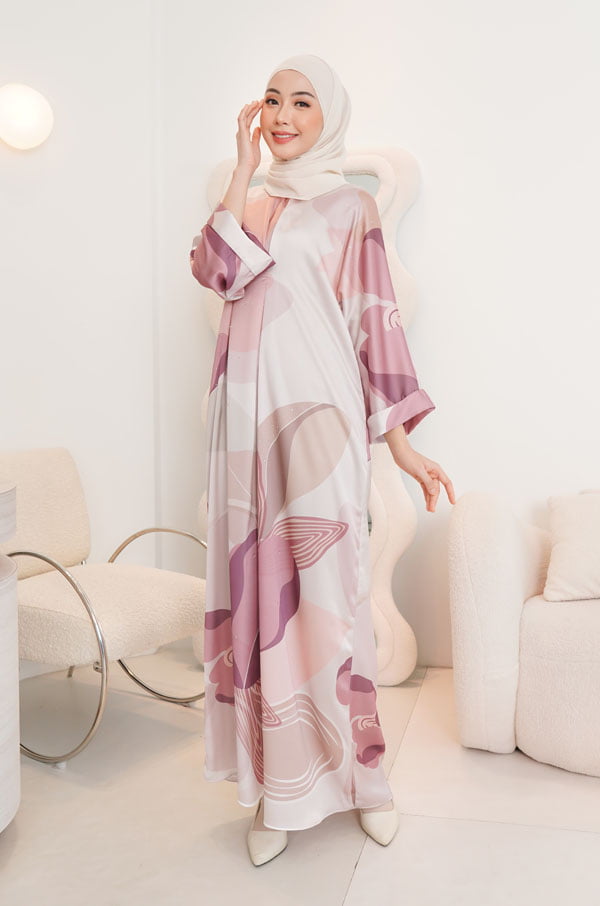 ANASTASIA CAFTAN SET (BARELY PINK)