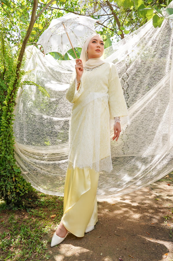 7707 RENDA SERIES : CANDRA SET (LEMONADE YELLOW)