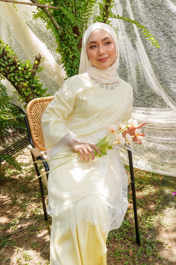 7778 RENDA SERIES : CANDRA SET (LEMONADE YELLOW)