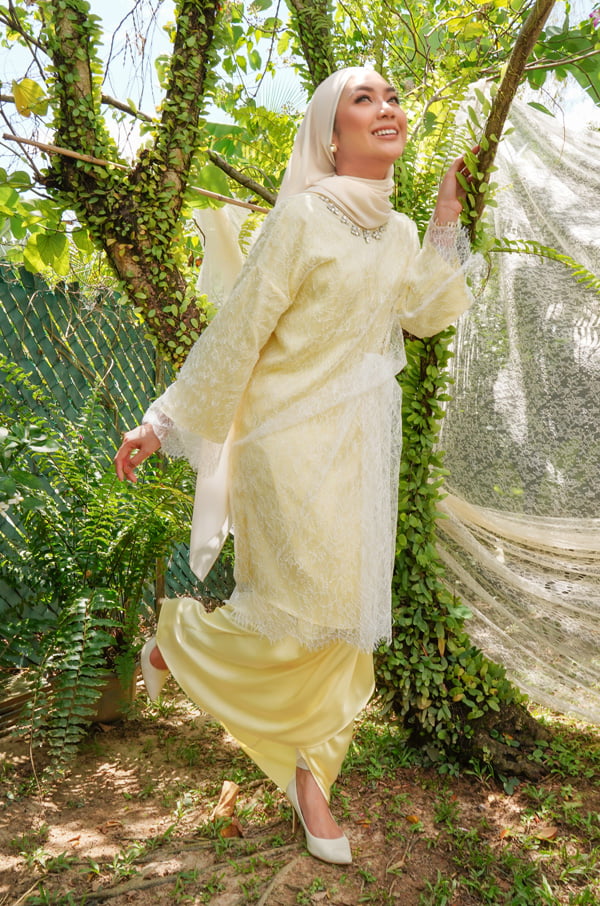7809 RENDA SERIES : CANDRA SET (LEMONADE YELLOW)