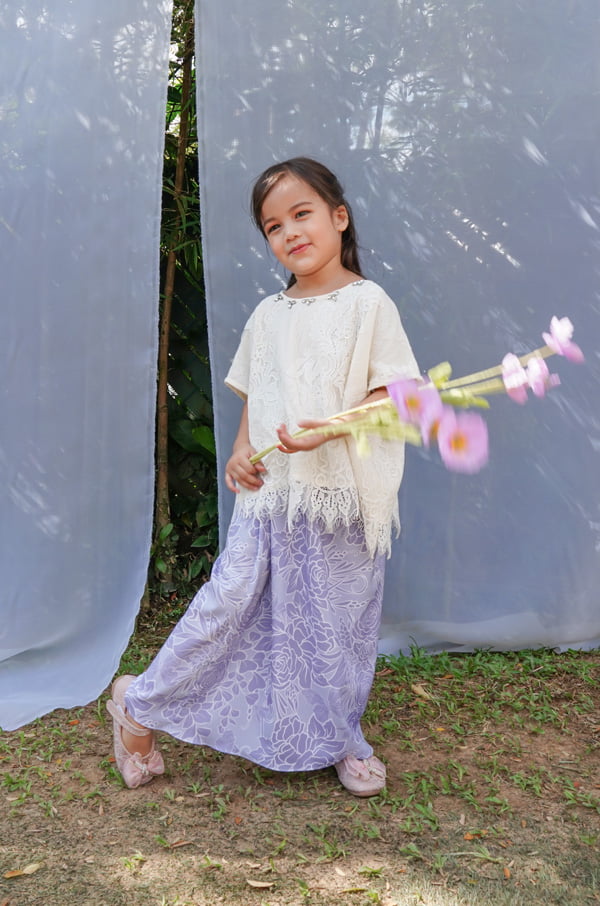 RENDA SERIES : LITTLE KIRANA SET (LAVENDER BLUE)