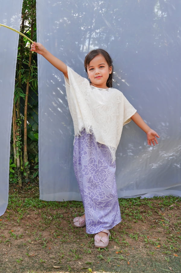 RENDA SERIES : LITTLE KIRANA SET (LAVENDER BLUE)