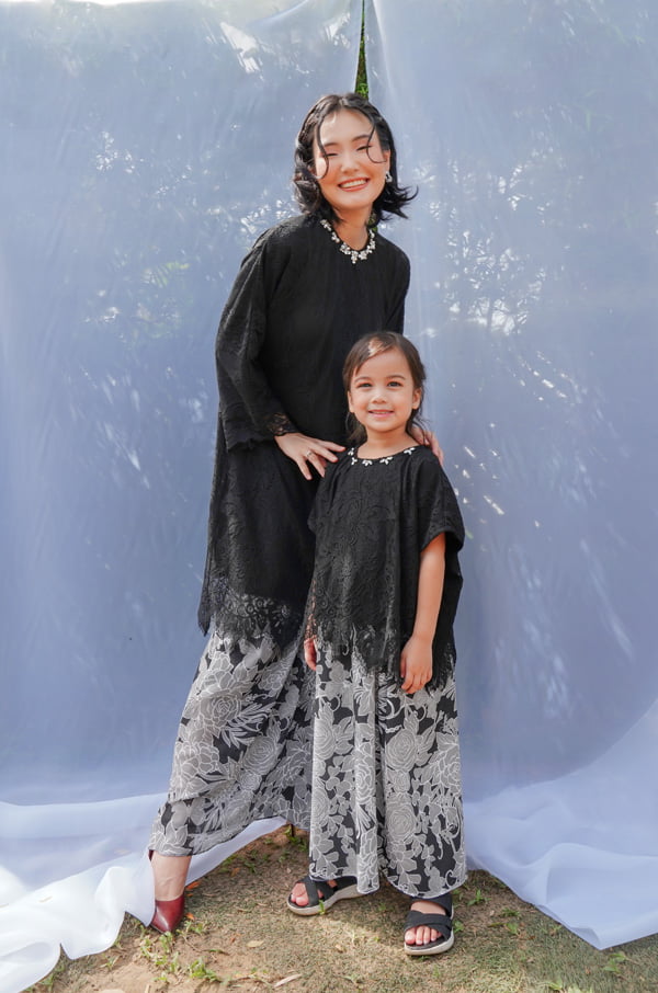 RENDA SERIES : LITTLE KIRANA SET (BLACK)
