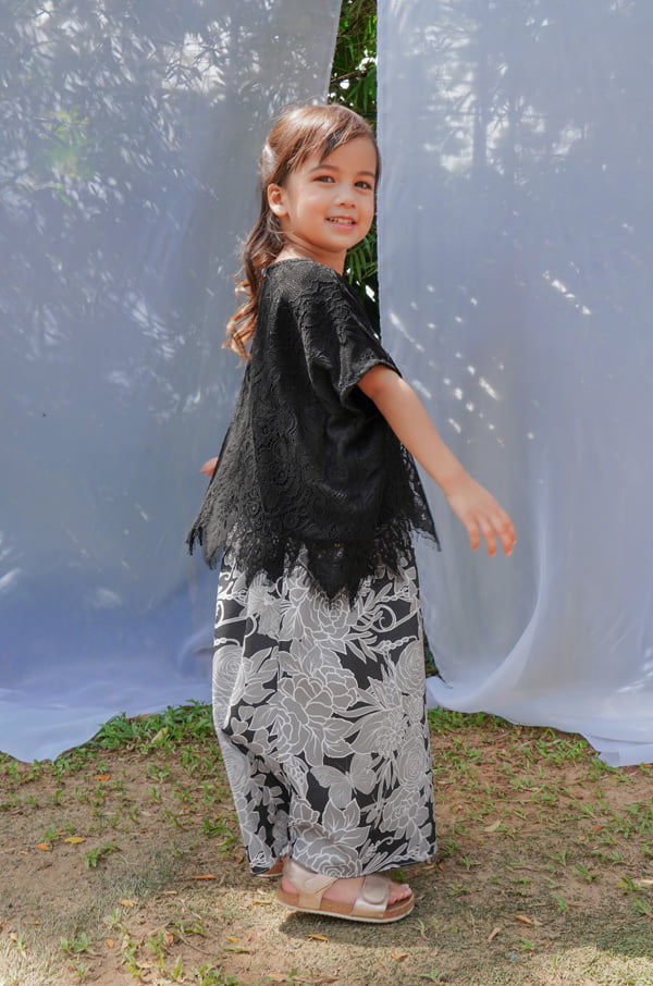 RENDA SERIES : LITTLE KIRANA SET (BLACK)