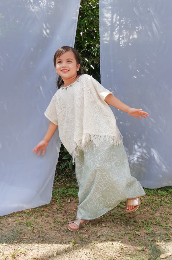 RENDA SERIES : LITTLE KIRANA SET (SAGE GREEN)