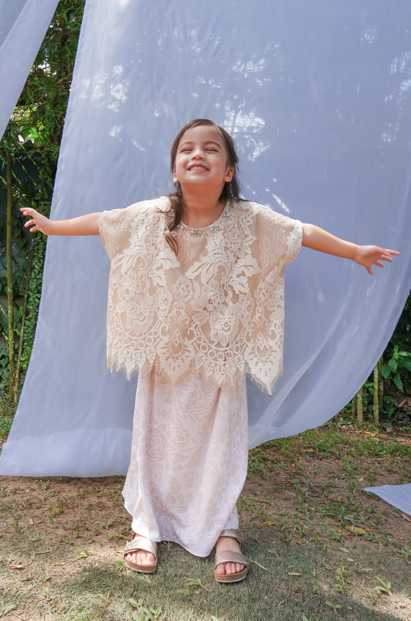 RENDA SERIES : LITTLE KIRANA SET (NUDE)