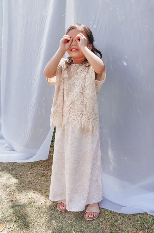RENDA SERIES : LITTLE KIRANA SET (NUDE)