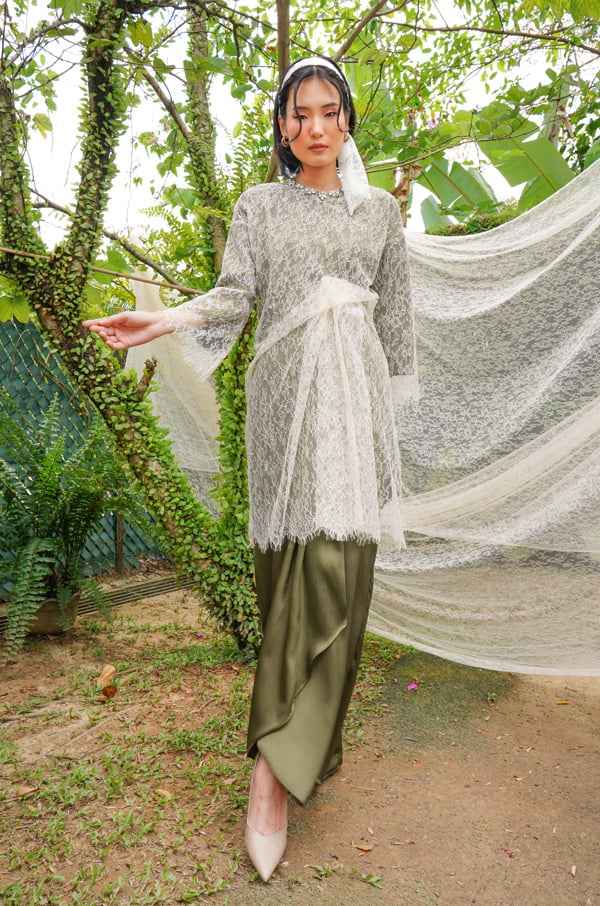 RENDA SERIES : CANDRA SET (DARK OLIVE)