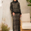 9680 RENDA SERIES : JUITA SET (NUDE BLACK)