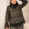 9691 RENDA SERIES : JUITA SET (NUDE BLACK)