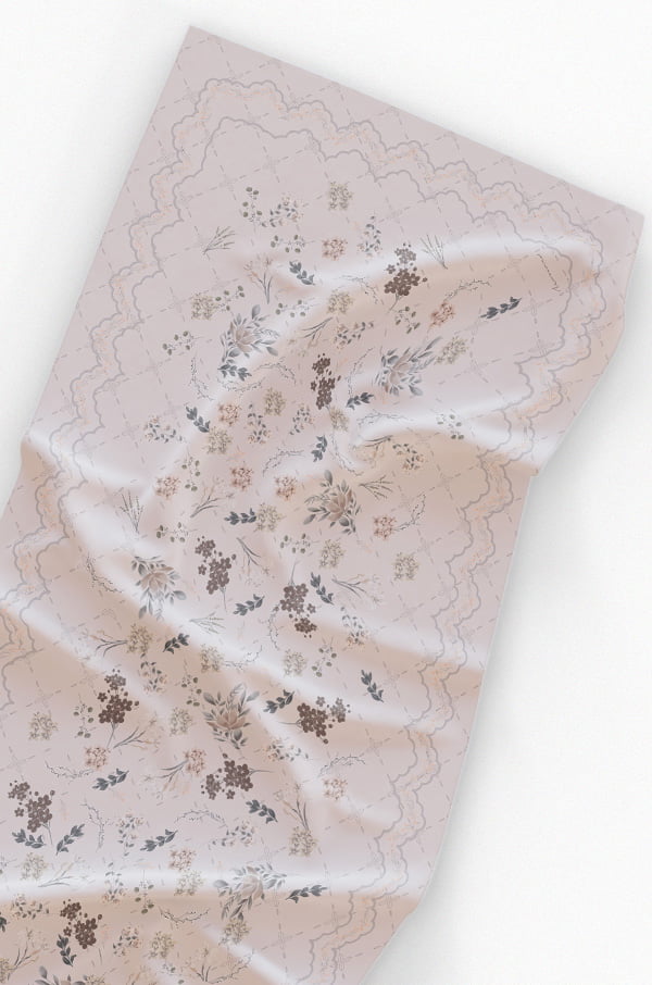 AILEE PRINTED SHAWL (APRICOT)
