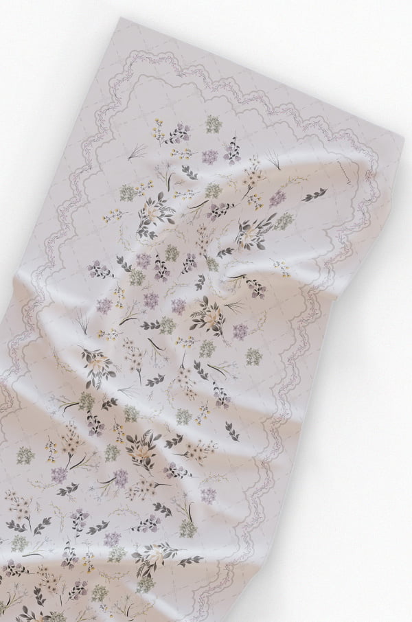 AILEE PRINTED SHAWL (VIOLA PURPLE)