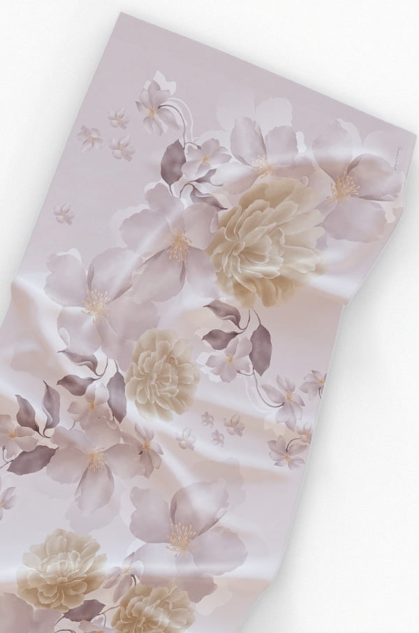 AZALEA PRINTED SHAWL (DUSTY ROSES)