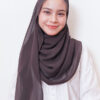 LIANA BASIC PLAIN SHAWL  [DARK MOCHA ]