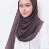 LIANA BASIC PLAIN SHAWL  [DARK MOCHA ]
