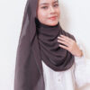 LIANA BASIC PLAIN SHAWL  [DARK MOCHA ]