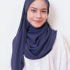 LIANA BASIC PLAIN SHAWL  [NAVY BLUE]