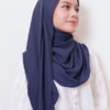 LIANA BASIC PLAIN SHAWL  [NAVY BLUE]