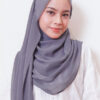 LIANA BASIC PLAIN SHAWL  [AMETHYST SMOKE]