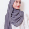 LIANA BASIC PLAIN SHAWL  [AMETHYST SMOKE]