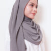 LIANA BASIC PLAIN SHAWL  [BROWNISH MAUVE]