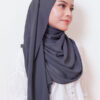 LIANA BASIC PLAIN SHAWL  [DARKEST GRAPE]