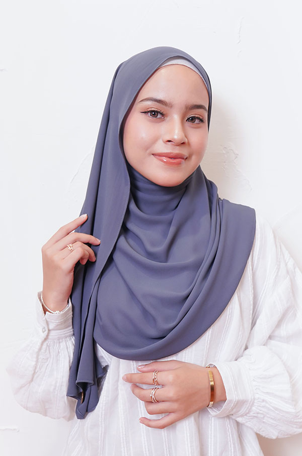 LIANA BASIC PLAIN SHAWL  [MONTANA GRAPE]