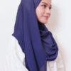 LIANA BASIC PLAIN SHAWL [SPACE BLUE]