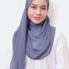 LIANA BASIC PLAIN SHAWL [BLUE IRIS]