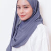 LIANA BASIC PLAIN SHAWL [BLUE IRIS]