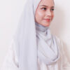 LIANA BASIC PLAIN SHAWL [PALE GREY BLUE]
