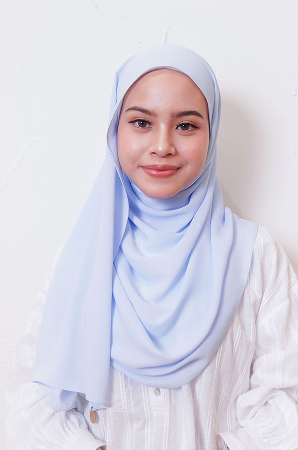 LIANA BASIC PLAIN SHAWL [BABY BLUE]