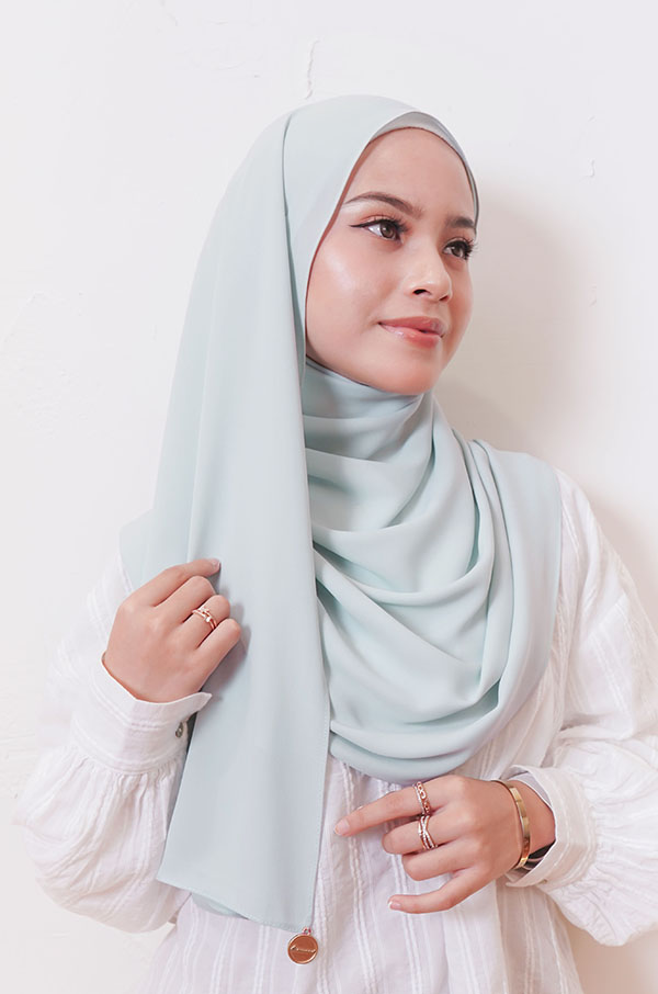 LIANA BASIC PLAIN SHAWL [SPRING MINT]