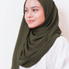 LIANA BASIC PLAIN SHAWL [DARK OLIVE GREEN]
