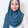 LIANA BASIC PLAIN SHAWL [PRUSSIAN BLUE]