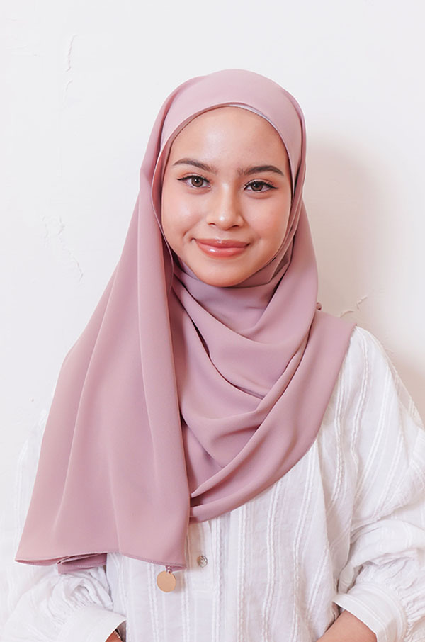 LIANA BASIC PLAIN SHAWL [DUSKY ORCHID]