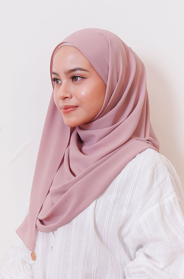 LIANA BASIC PLAIN SHAWL [DUSKY ORCHID]