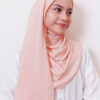 LIANA BASIC PLAIN SHAWL [PEACH]