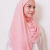 LIANA BASIC PLAIN SHAWL [PASTEL MELON]
