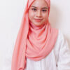 LIANA BASIC PLAIN SHAWL [YOUTHFUL CORAL]